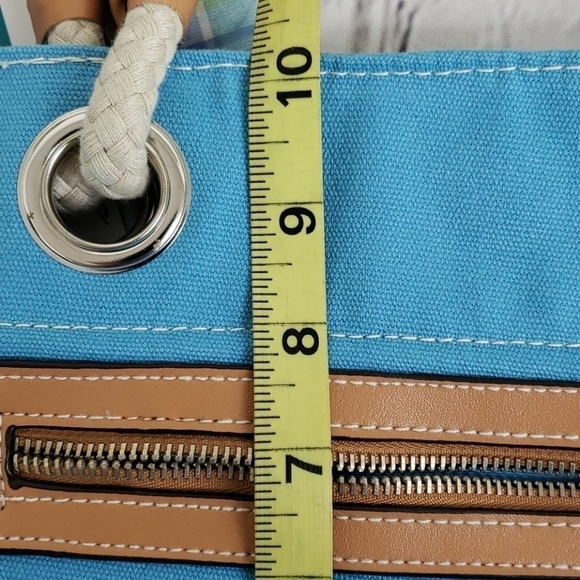 Strada Reversible Canvas Tote NWT Blue or Madra - Picture 12 of 14